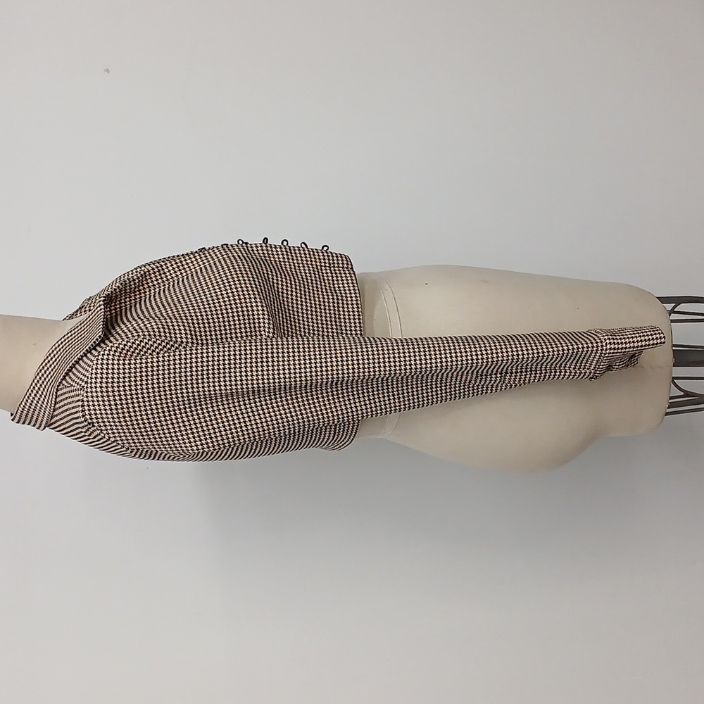 Zara Houndstooth Button-Up Blazer Shacket Size Small - Picture 2 of 6